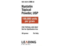 Nystatin Topical Powder 100,000 units per gram, 60 g, Leading Pharma (Rx) - Image 2