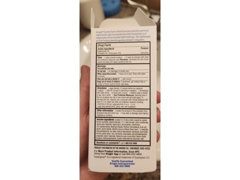 Kroger Gimme Some Glow Sunscreen, SPF 40, 1.7 fl oz/50 mL