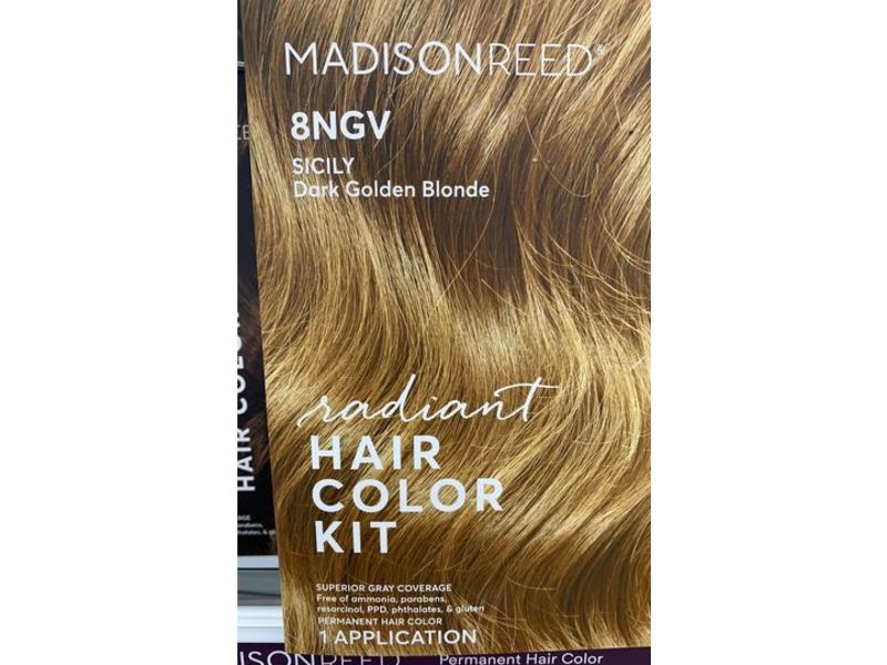 Madison Reed Radiant Hair Color Kit, 8NGV Sicily Dark Golden Blonde, 1 Application