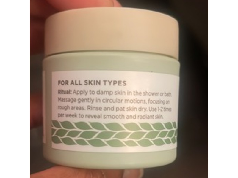 Nourish Organics Rosemary Mint Sea Salt Scrub, 3.5 oz/99 g