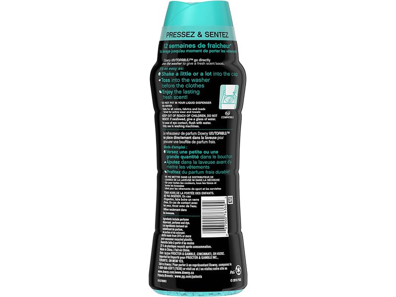 Downy Unstopables In-Wash Scent Booster, Fresh, 20.1 oz/570 g