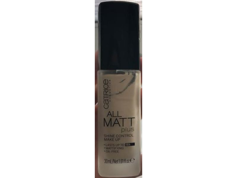 Catrice Cosmetics All Matt Plus Shine Control Foundation, 010 Light Beige, 1.01 fl oz/30 mL