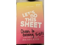 I Dew Care Let's Do This Sheet Mask Set, 0.67 fl oz/20 mL, 5 Count - Image 3