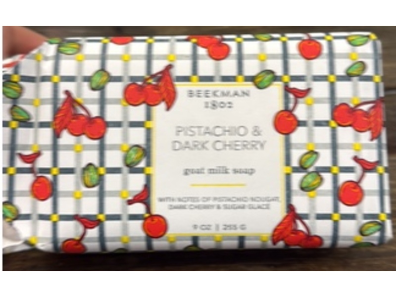 Beekman 1802 Goat Milk Soap, Pistachio & Dark Cherry, 9 oz/255 g