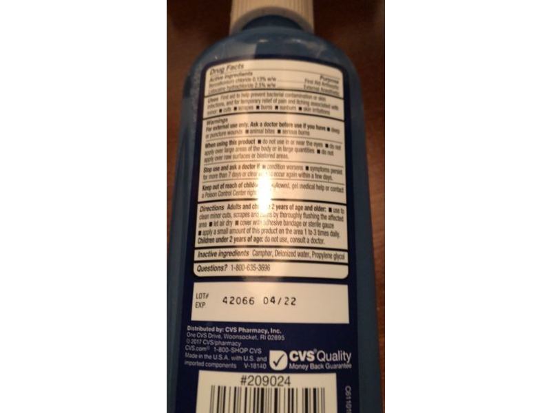 Cvs Health Antiseptic Wound Wash, 6 fl oz/177 mL