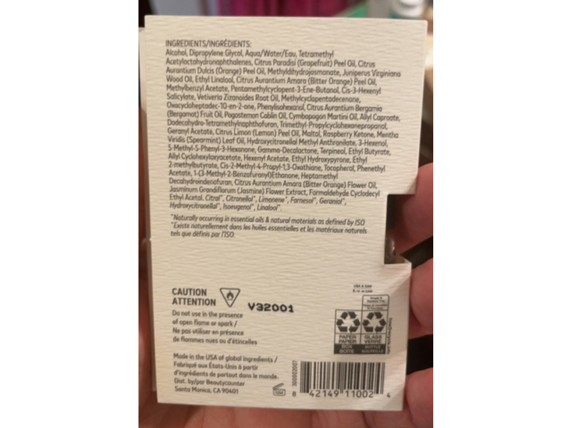 Beautycounter, Sun Spill Eau De Parfum, 0.06 fl oz/1.8 mL