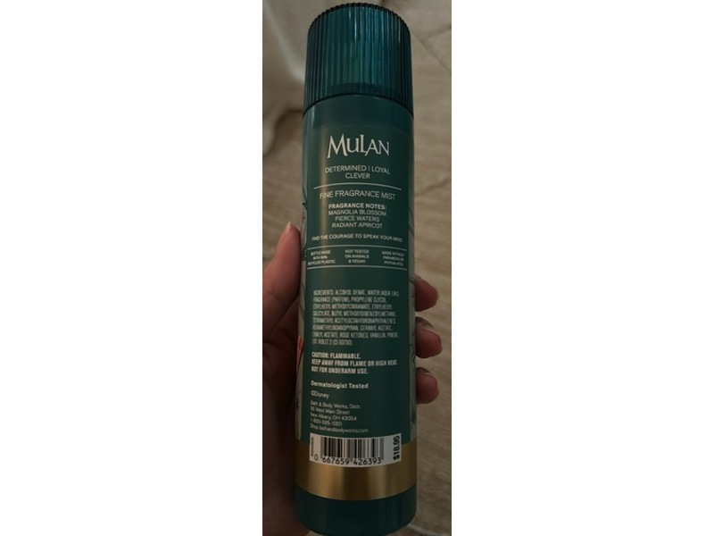 Bath & Body Works Fine Fragrance Mist, Disney Princess Mulan, 8 fl oz/236 mL