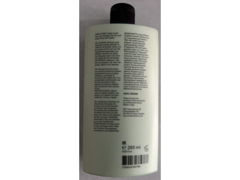 Ref Weightless Volume Shampoo, 9.63 fl oz/285 mL