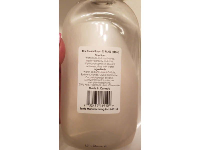 Spa Soap Cream Soap, Aloe & Chamomile, 32 fl oz/946 mL