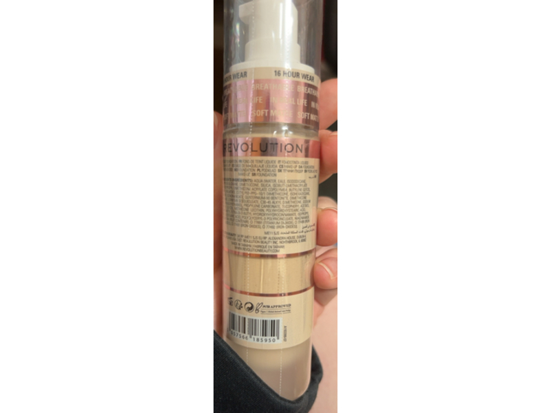 Revolution Irl Filter Longwear Foundation , F1, 0.7 fl oz/23 mL