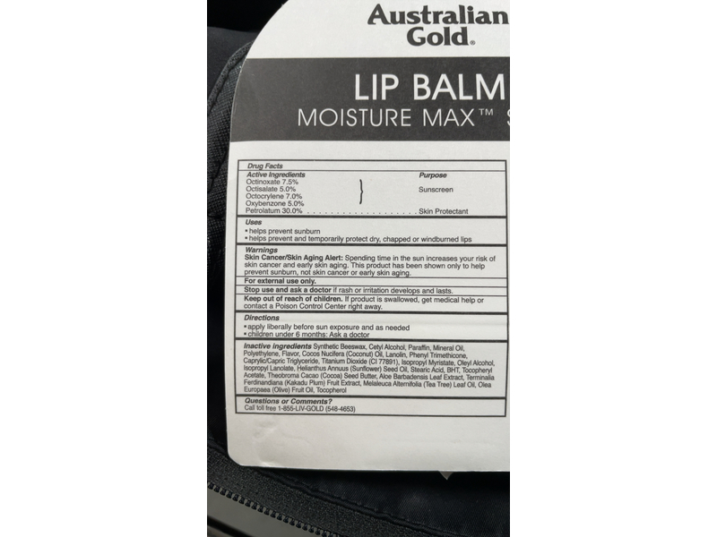 Australian Gold Lip Balm, SPF 30, Coconut, 0.16 oz/4.2 g