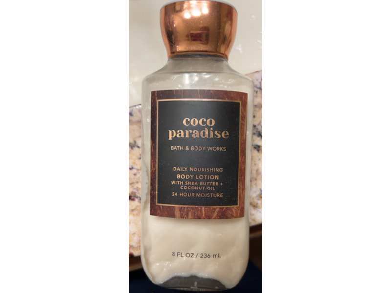 Bath & Body Works Coco Paradise Body Lotion, Shea Butter + Coconut Oil, 8 fl oz/236 mL