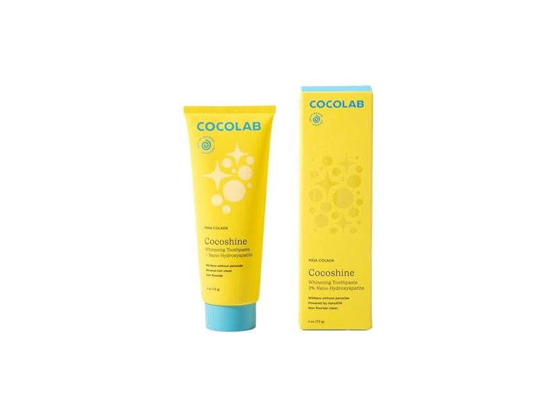 Cooclab Cocoshine Whitening Toothpaste, Pina Colada, 4 oz/113 g