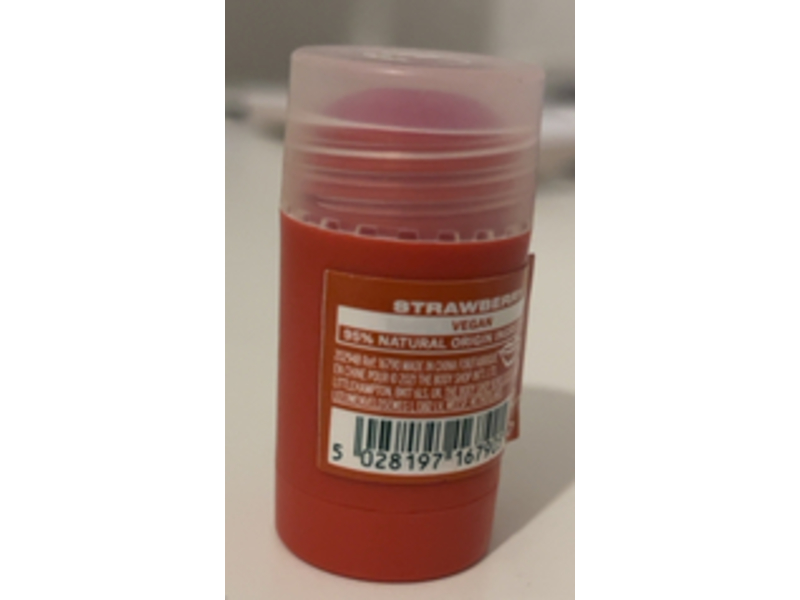 The Body Shop Swipe It Moisturizing Lip Balm, Strawberry, 0.17 oz/5 g