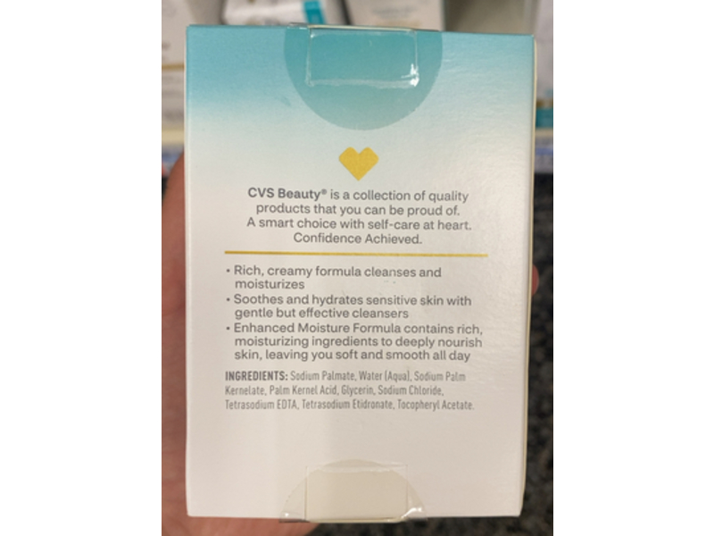 CVS Beauty Sensitive Skin Beauty Bar, 8 oz/226 g, Pack Of 2