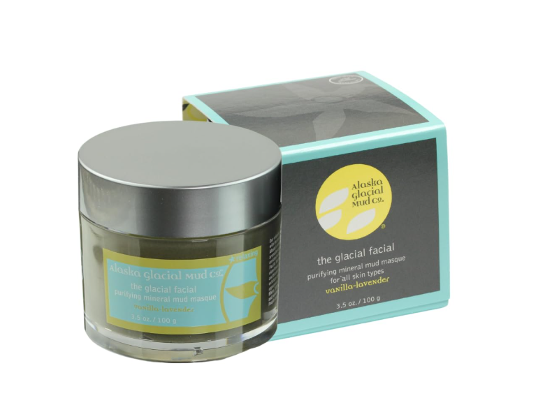 Alaska Glacial Essentials Relaxing Purifying Mineral Mud Mask, Vanilla Lavender, 3.5 oz/100 g