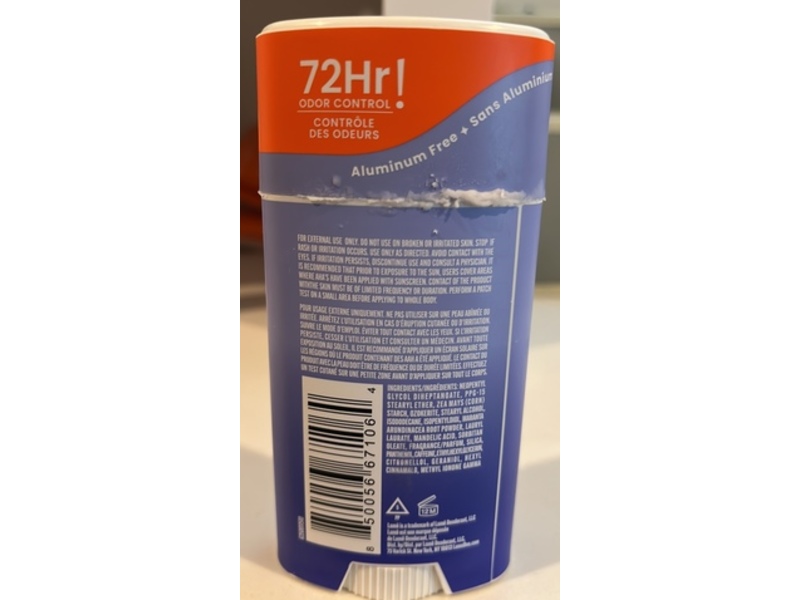Lume Smooth Solid Whole Body Deodorant, Soft Powder, 2.6 oz/75 g, Pack Of 2