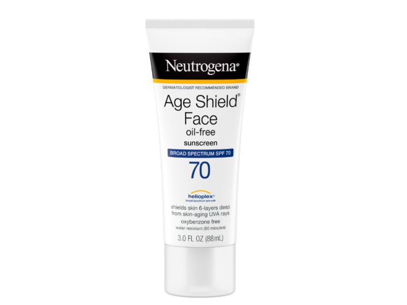 Neutrogena Age Shield Face Sunscreen, SPF 70, 3 fl oz/88 mL