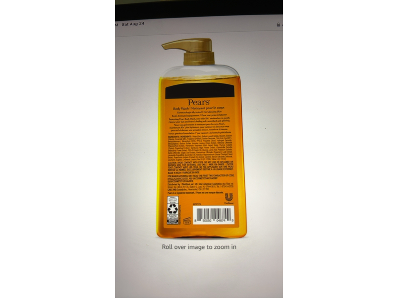 Pears Pure Glycerin Body Wash, 16.9 fl oz/500 mL, Pack Of 2