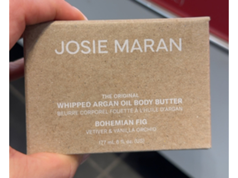 Josie Maran The Original Whipped Argan Oil Body Butter, Bohemian Fig, 6 fl oz/177 mL