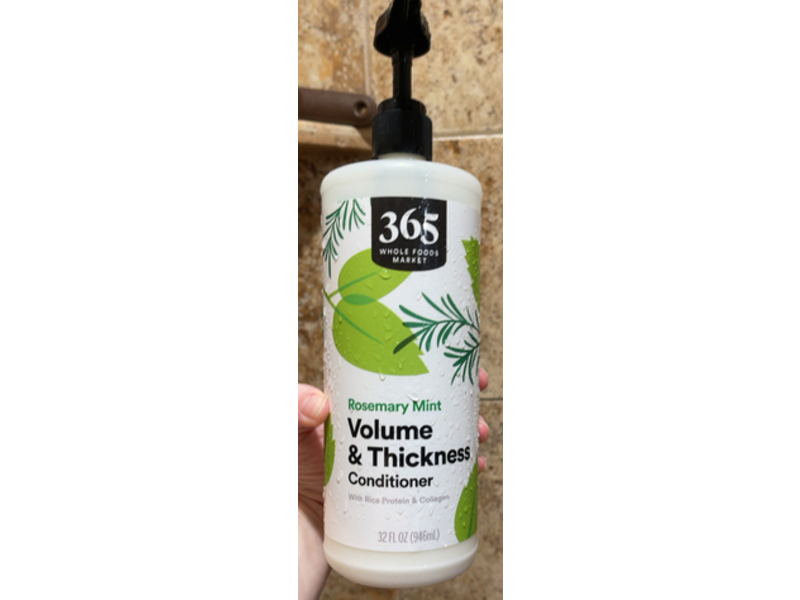 365 Whole Foods Market Volume & Thickness Conditioner, Rosemary Mint, 32 fl oz/946 mL