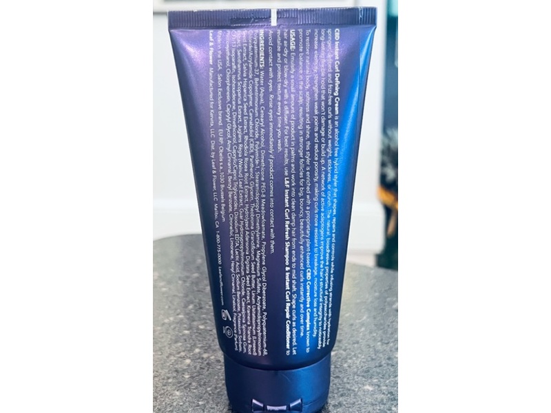 Leaf & Flower CBD Instant Curl Defining Cream, 6 fl oz/180 mL