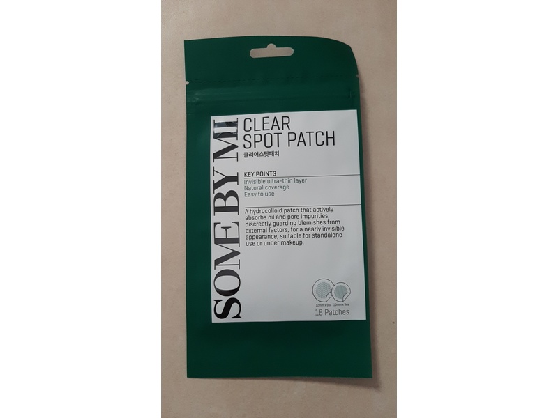 SOME BY MI 30 Days Miracle Clear Spot Patch - Pack of 1, 18 Counts e (10mm 9Counts, 12mm 9Counts) - Hydrocolloid Acne, Zit and Pimple Patches