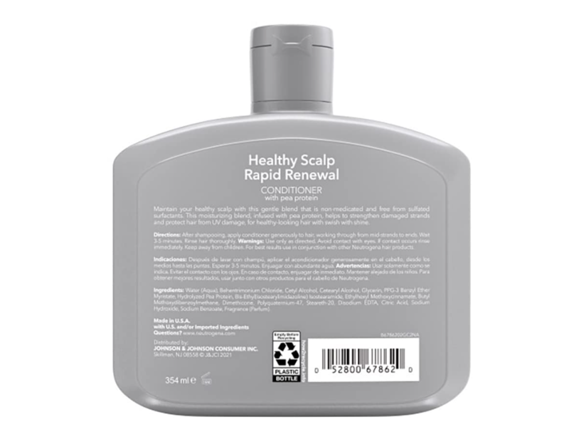 Neutrogena Healthy Scalp Rapid Renewal Conditioner, Pea Protein, 12 fl oz/354 mL
