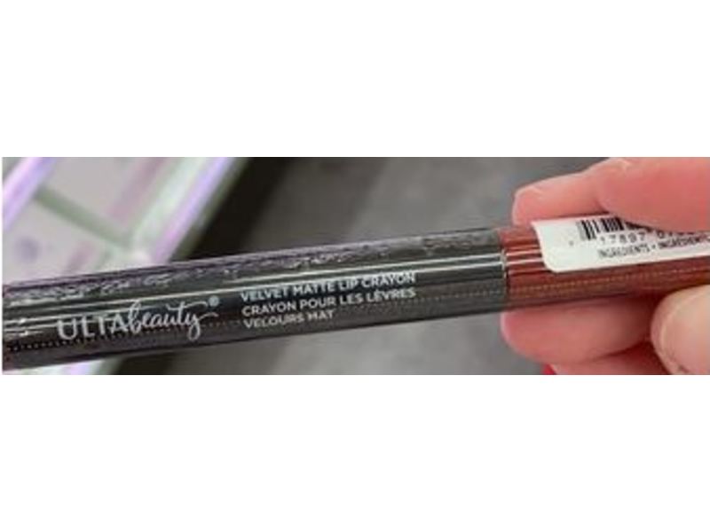 Ulta Beauty Velvet Matte Lip Crayon, Lava, 0.05 oz