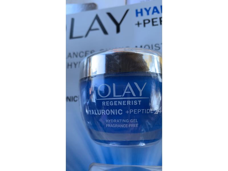 Olay Regenerist Hydrating Gel, Hyaluronic + Peptide 24, Fragrance Free, 1.7 oz