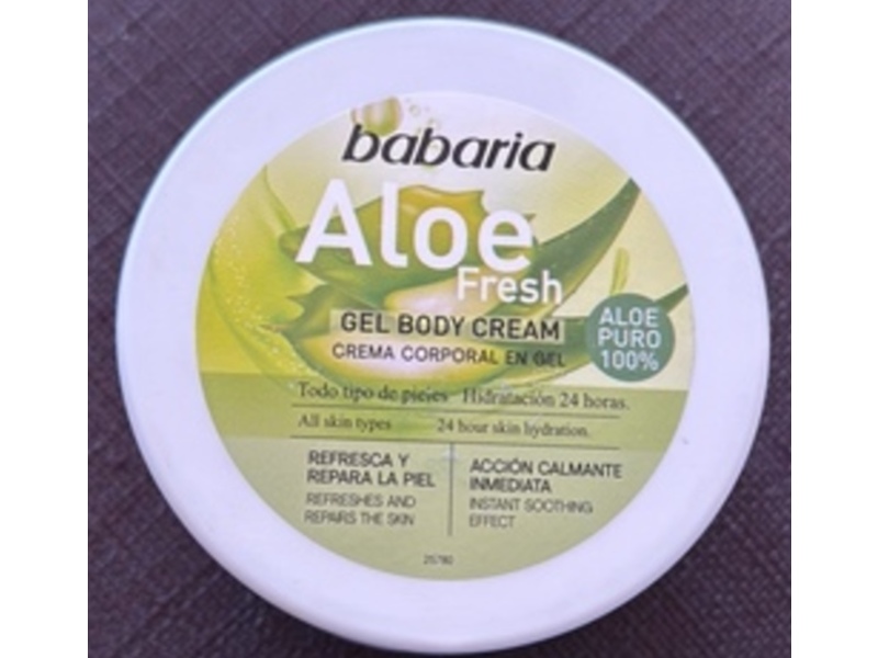 Babaria Aloe Fresh Body Cream, 13.5 fl oz/400 mL