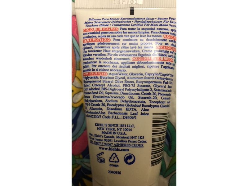 Kiehl's Since 1851 Ultimate Strength Hand Salve, 2.5 fl oz/75 mL