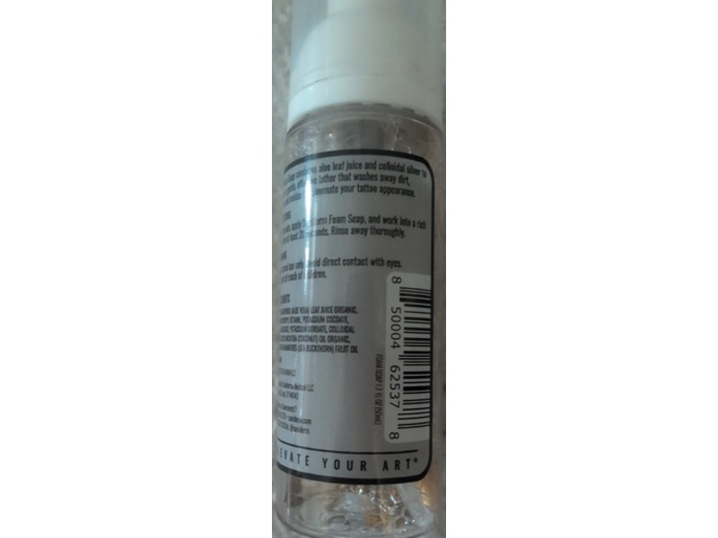Saniderm Foaming Tattoo Soap, Unscented, 1.7 fl oz/50 mL