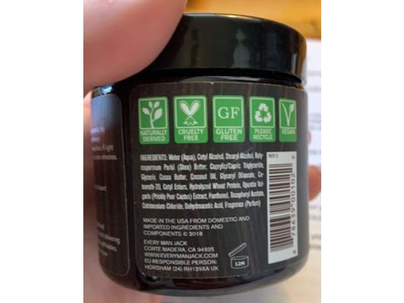 Every Man Jack Beard Butter, Cocoa Butter & Sandalwood, 4 oz/114 g