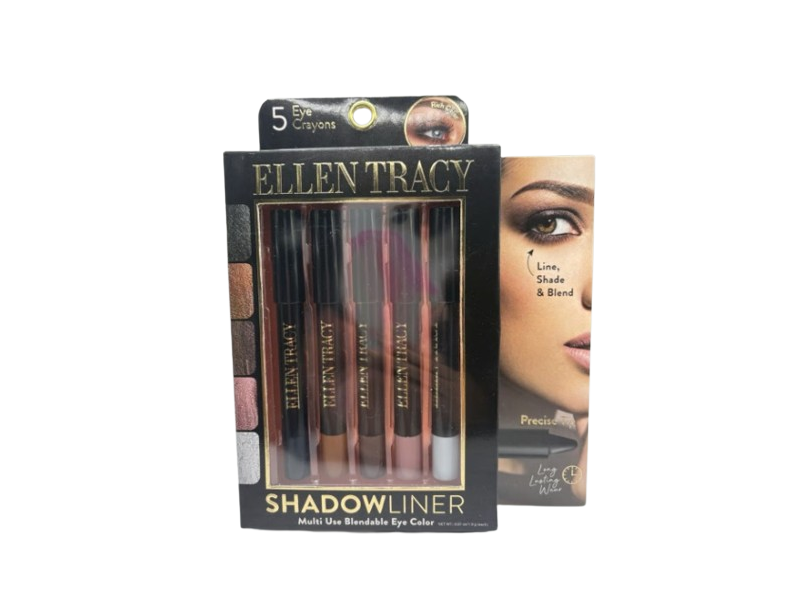 Ellen Tracy Shadowliner 5 Eye Crayons Set, 0.07 oz/1.9 g