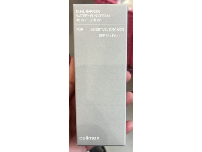 Celimax Dual Barrier Watery Sun Cream, SPF 50+ PA++++, 1.35 fl oz/40 mL