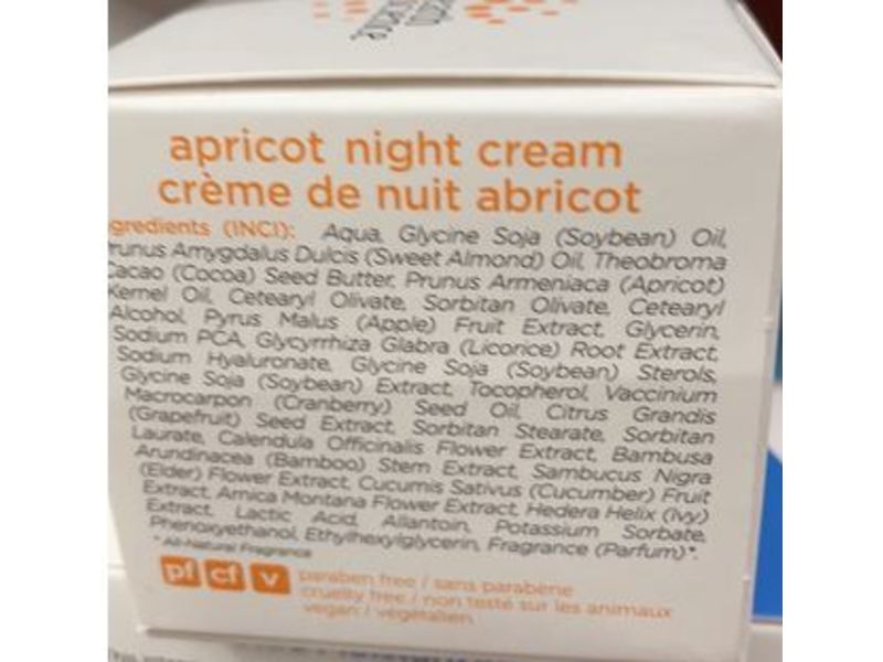 Earth Science Apricot Night Cream, 1.65 oz/47 g