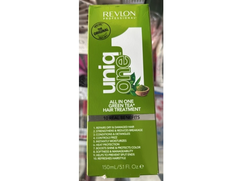 Revlon UniqOne All In One Hair Treatment, Green Tea, 5.1 fl oz/150 mL
