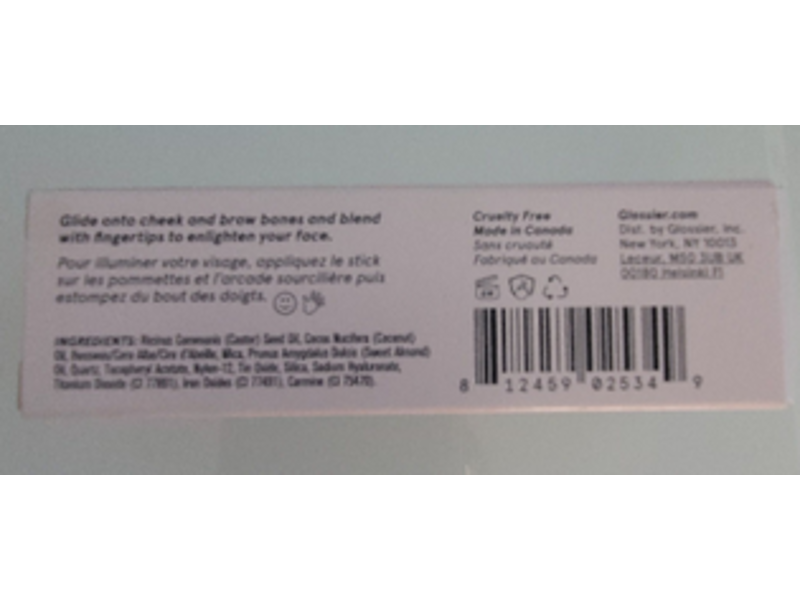 Glossier Haloscope Dew Effect Highlighter, Quartz, 0.19 oz/5.5 g