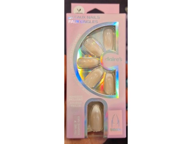 Claire's Press-On Nails, Stiletto, 0.06 fl oz/1.86 mL