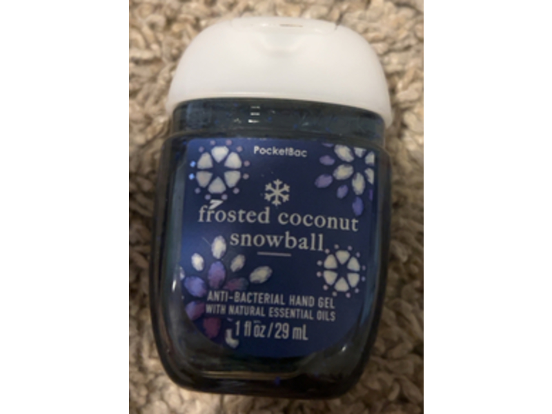 Bath & Body Works Anti-Bacterial Hand Gel, Frosted Coconut Snowball, 1 fl oz