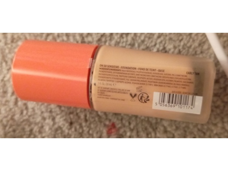 W7 Oh So Foundation, Early Tan, 1 fl oz/30 mL