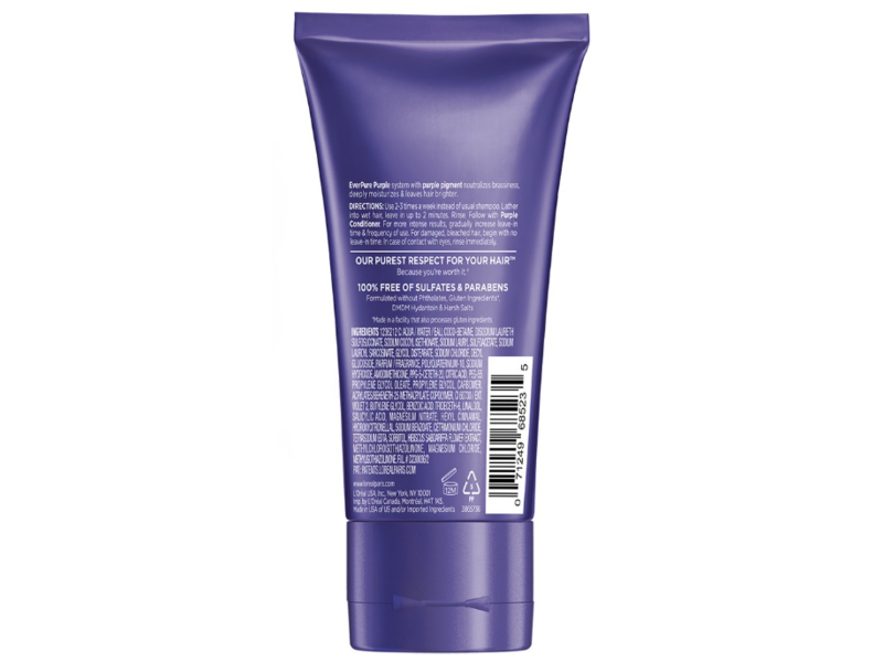 L'Oreal Paris Ever Pure Purple Shampoo, Purple Pigment, 2.5 fl oz/75 mL
