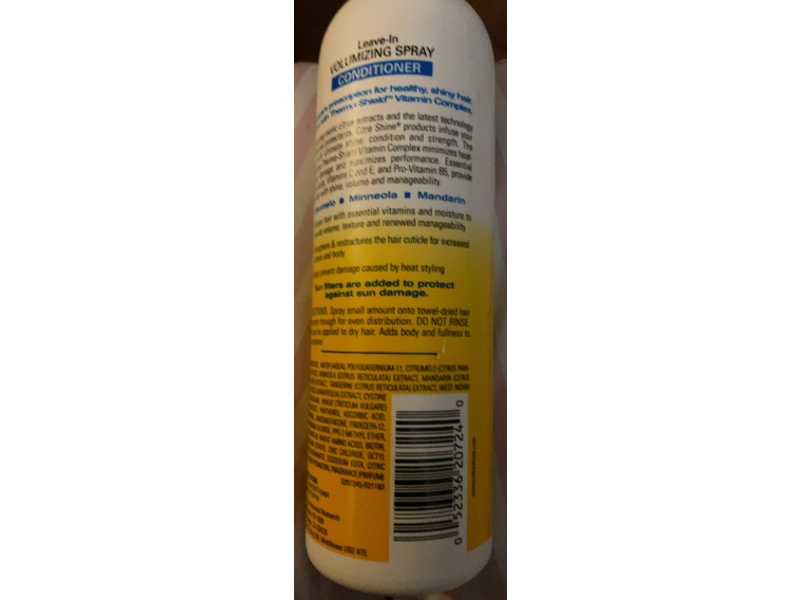 Citre Shine Leave-In Volumizing Spray Conditioner, 12 fl oz/350 mL