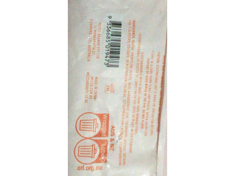 Mecca Max Makeup Removing Wipes, 25 Count