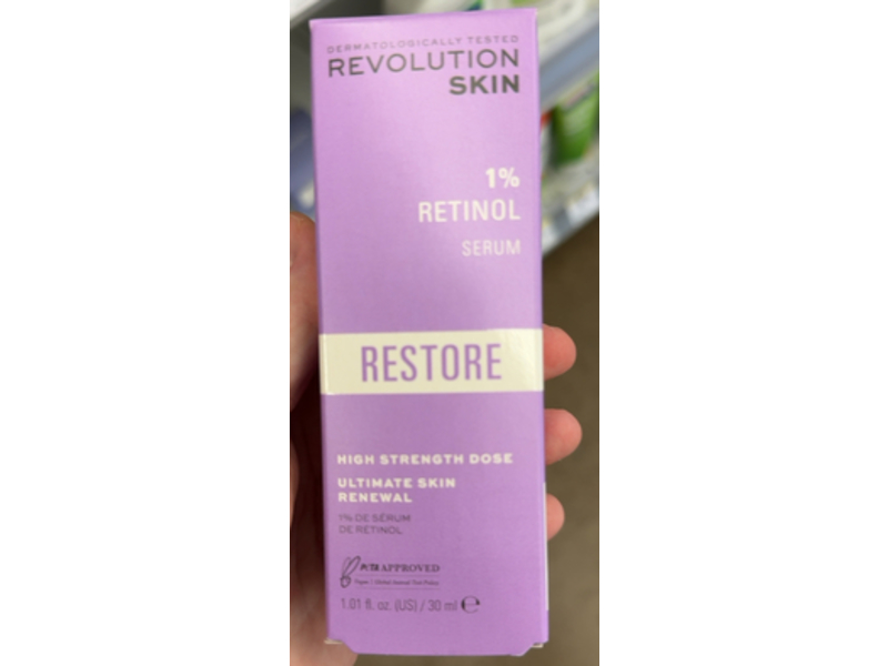 Revolution Skincare Serum, 1% Retinol, Restore, 1.01 fl oz/30 mL