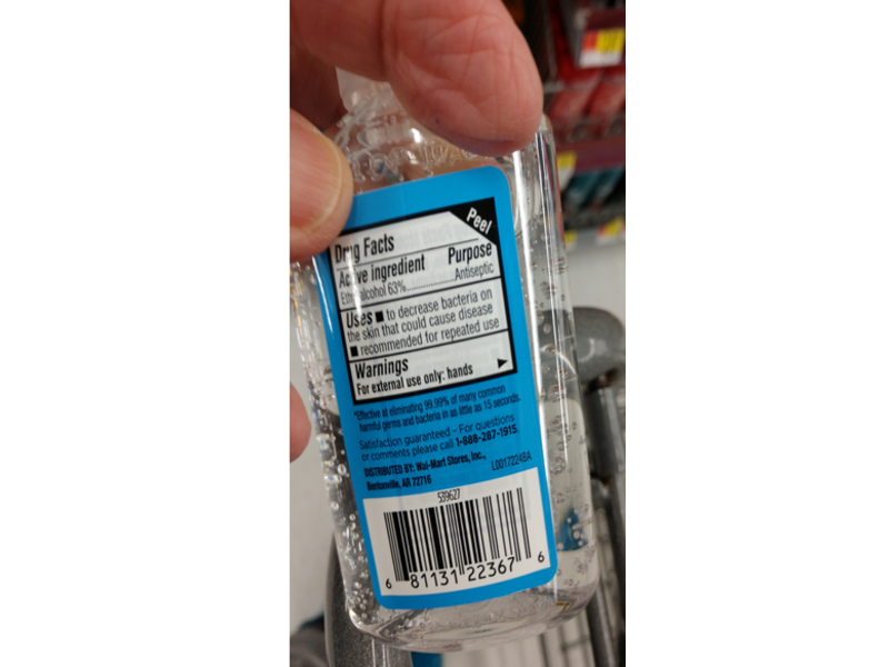 Equate Travel Size Hand Sanitizer, Vitamin E, 3 fl oz/89 mL