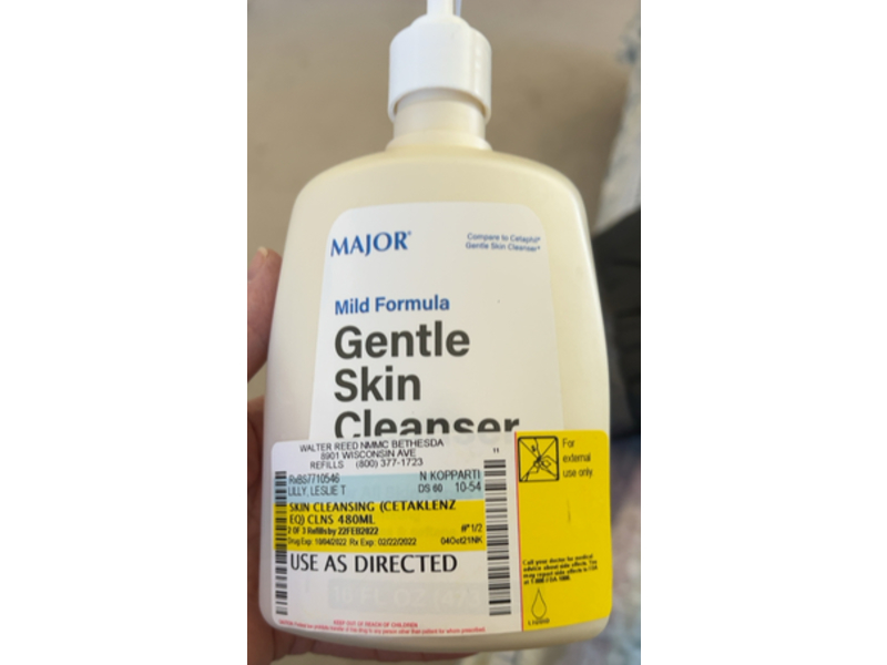 Major Gentle Skin Cleanser, 16 fl oz/473 mL