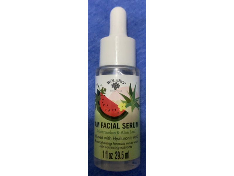Bolero Am Facial Serum, Watermelon & Aloe Leaf, 1 fl oz/29.5 mL