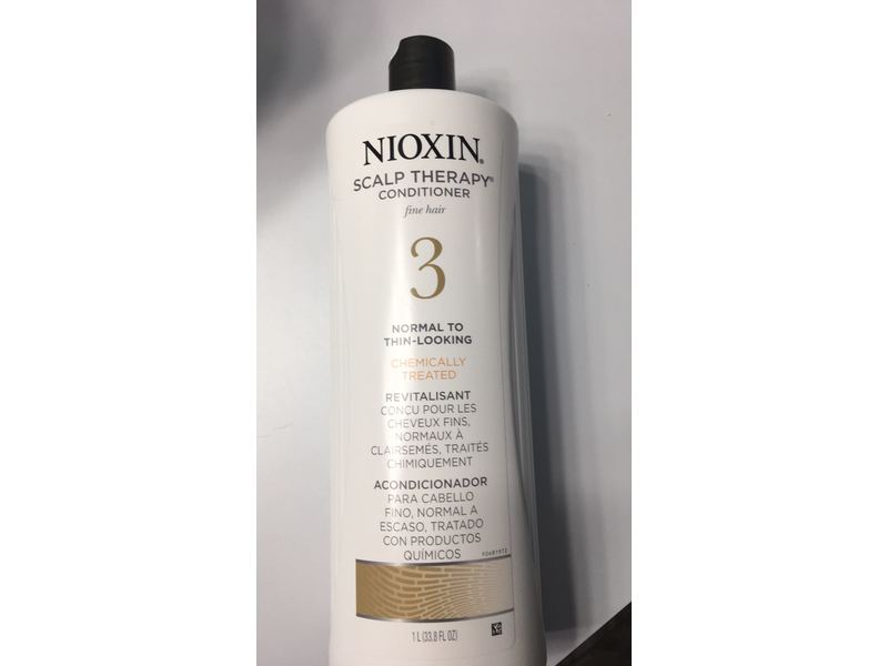Nioxin Scalp Therapy Conditioner 3 Normal To Thin Looking, 33.8 oz/1 L